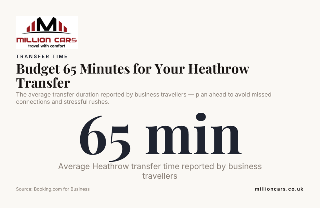 Budget 65 Minutes for Your Heathrow Transfer — data from Booking.com for Business