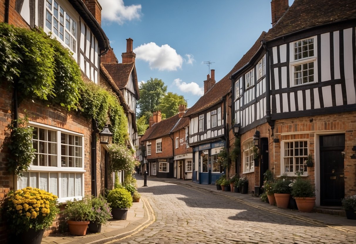 The historic town nestled in the Chiltern Hills, with its charming cobblestone streets and timber-framed buildings, exudes a sense of local heritage. The town's market square bustles with activity, while the backdrop of rolling hills adds to